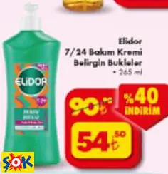 ELİDOR 7/24 SAÇ BAKIM KREMİ BELİRGİN BUKLELER ELİDOR 7/24 SAÇ BAKIM KREMİ BELİRGİN BUKLELER
